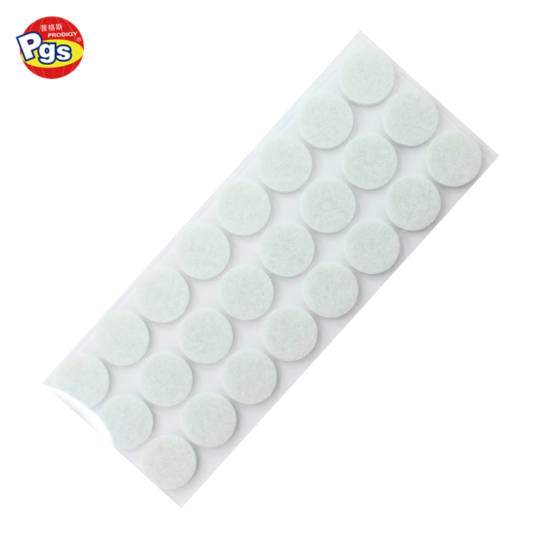 22mm round white color furniture leg pads