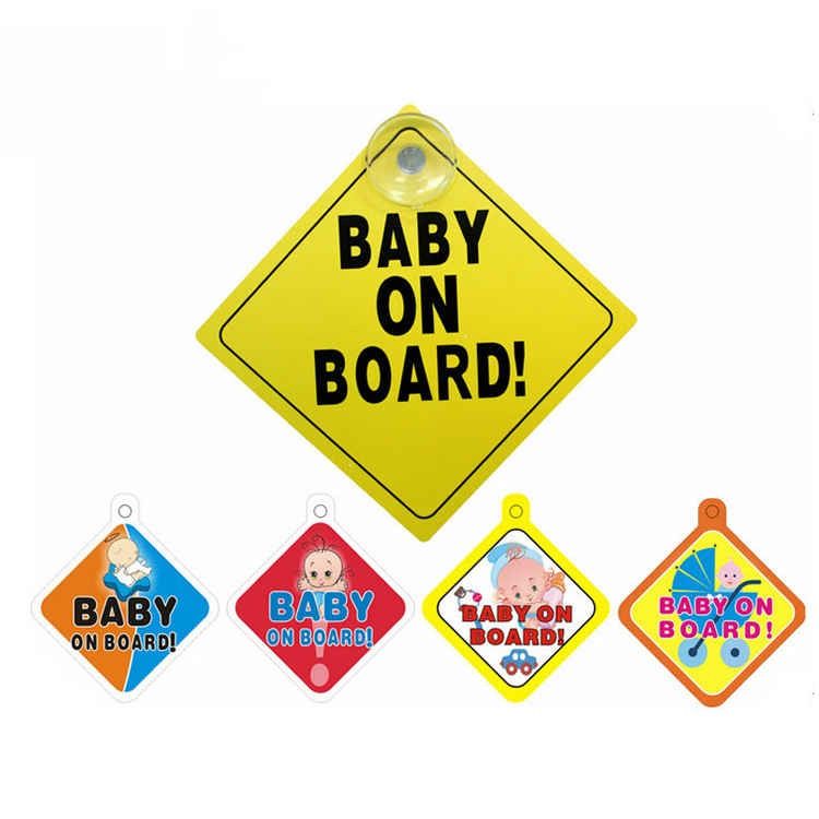 baby safety car sign