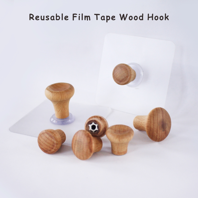 reusable film tape wood hook