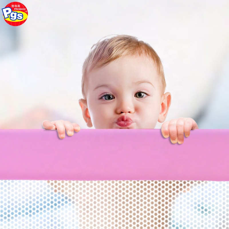 Breathable baby bed rails
