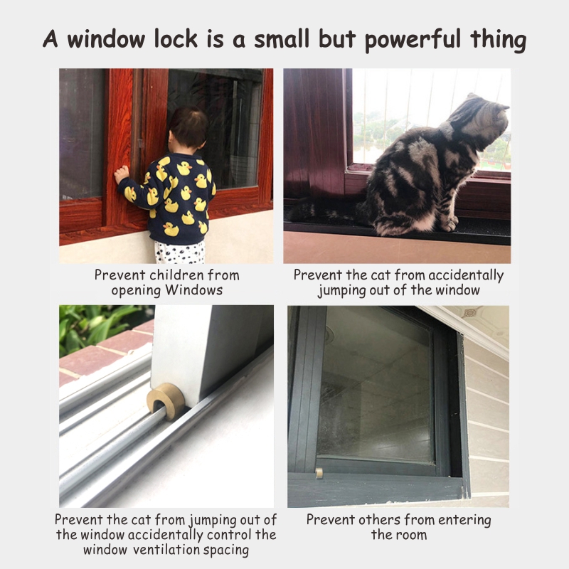 baby safety brass window lock