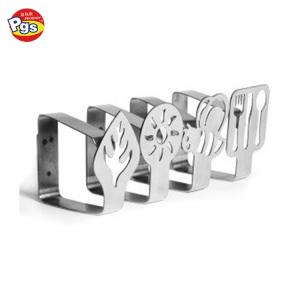 4 Pcs Stainless Steel Reusables Tablecloth Clips