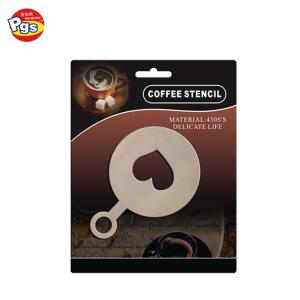 85mm artistic heart shape latte coffee stencil