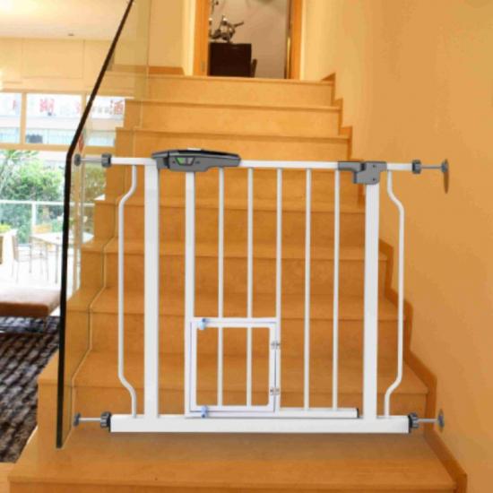 manufacturer price no drilling expandable baby gate with door