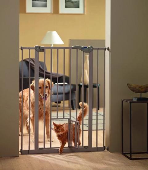 manufacturer price no drilling expandable baby gate with door