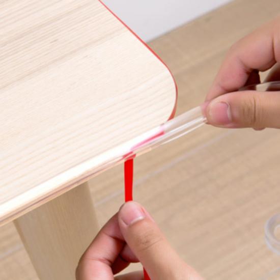 transparent 6 meters long baby proof table edge strip for furniture
