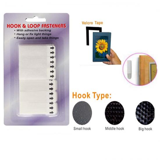 Removable Self Adhesive Multi Use Hook and Loop Fasteners