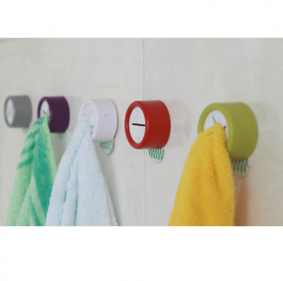Hook Supplier Round Shape Reusable Plsatic Towel Hook For Bathroom