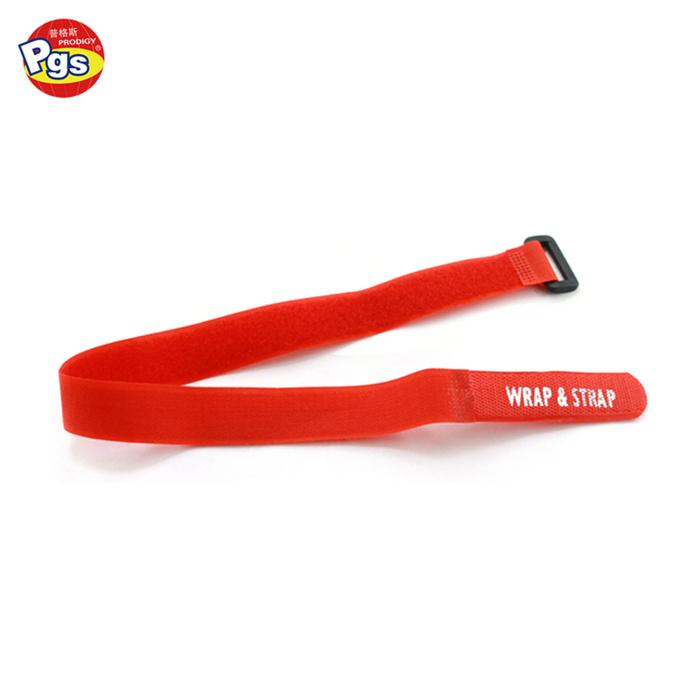 Printed Your Logo Nylon Storage Collect Hook And Loop Strap