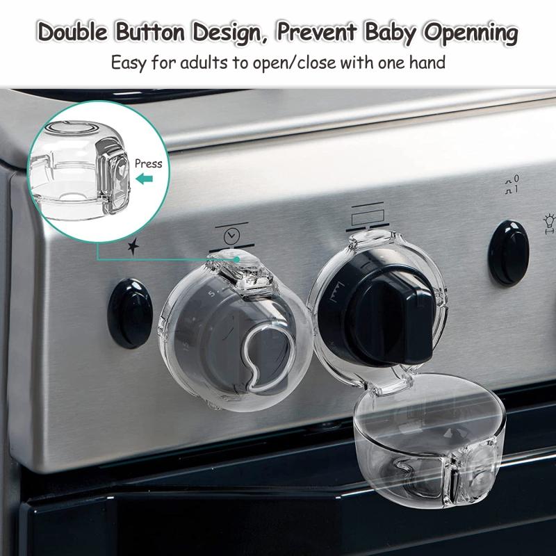 Kitchen transparent baby gas stove switch cover