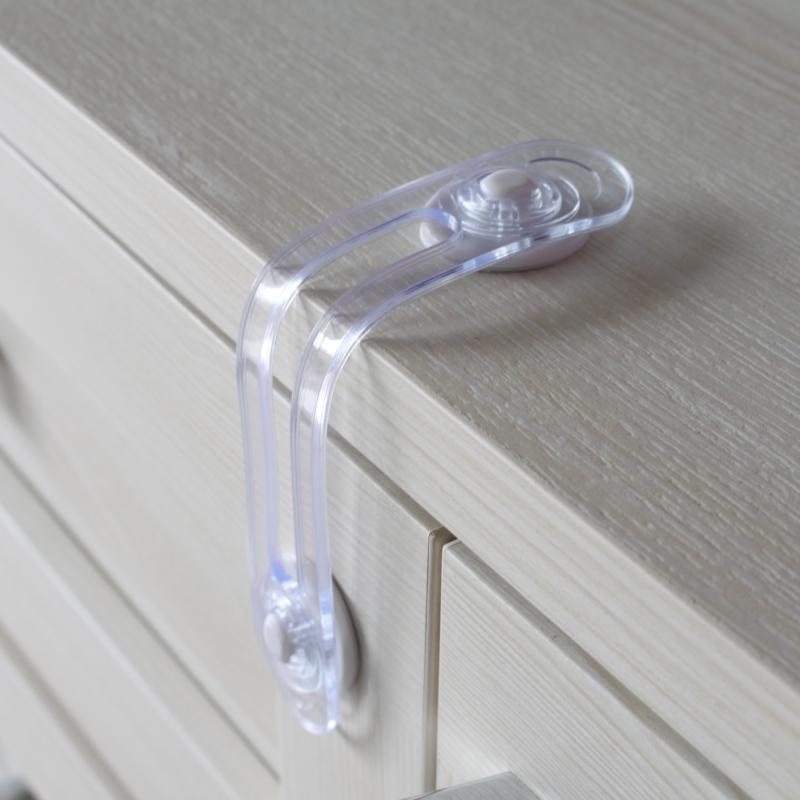 Long Transparent Childproof Baby Safety Drawer Locks