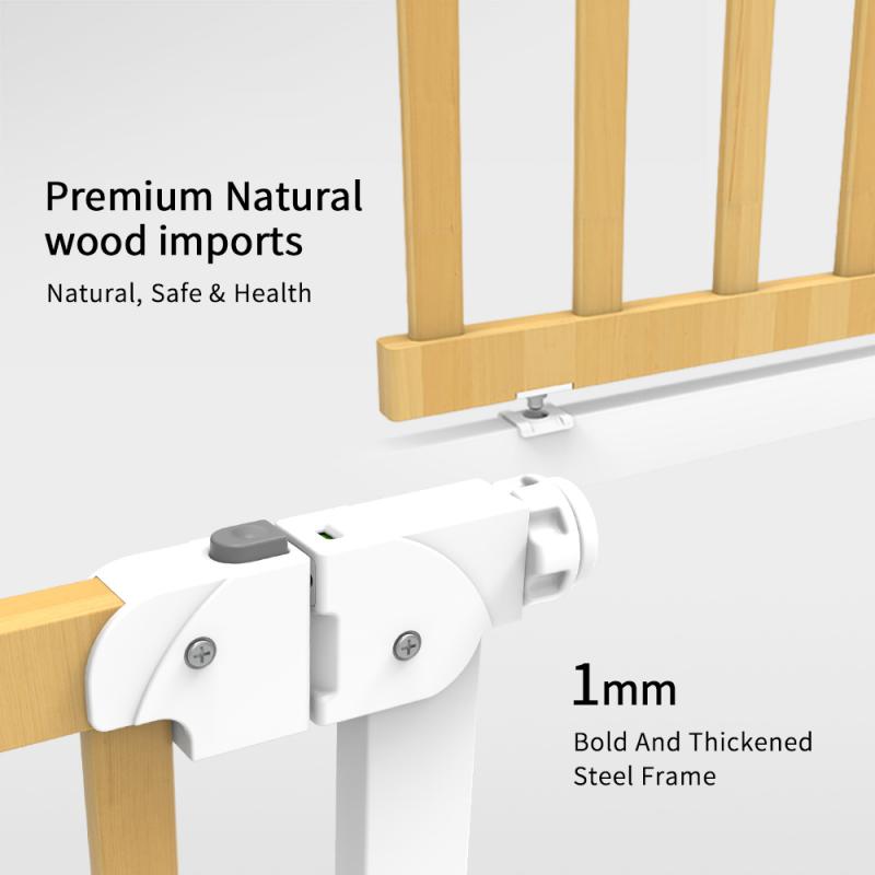 No drilling metal wood baby gates for stairs