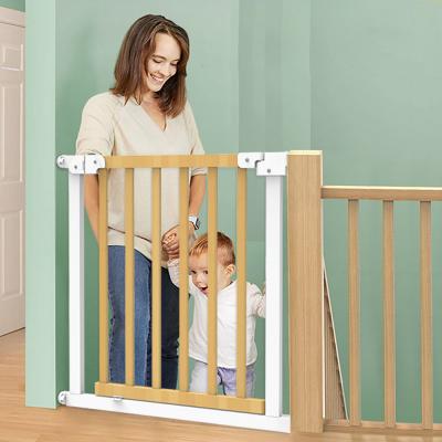 No drilling metal wood baby gates for stairs