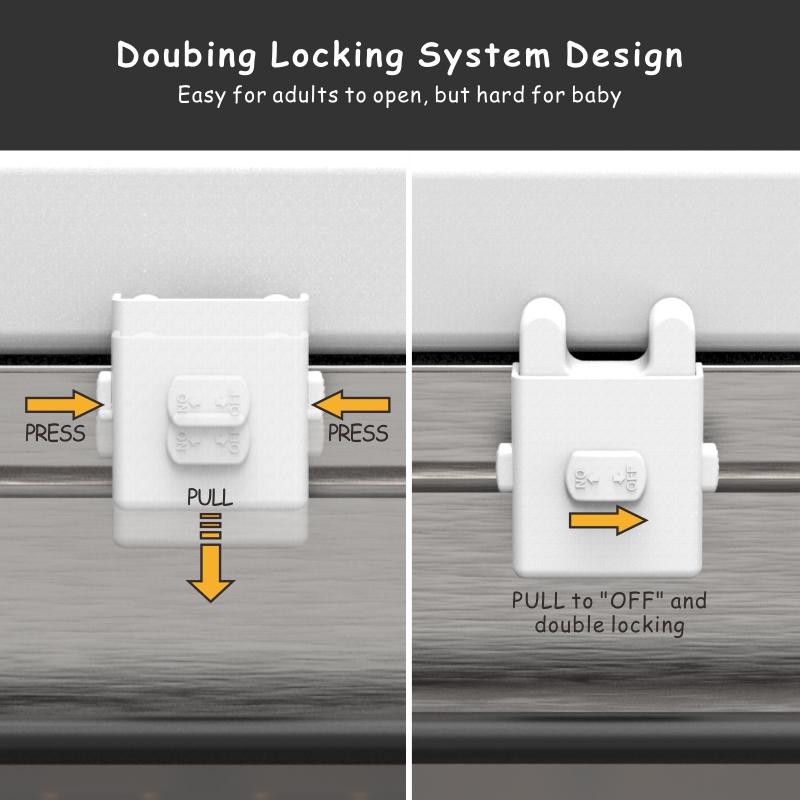 ABS Adhesive Sliding Door Oven Locks