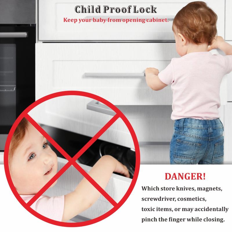 No drilling Adjustable Baby Proof Cabinet Latch