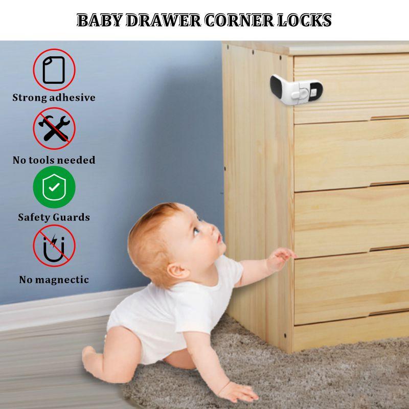 adhesive cabinet lock child proofing