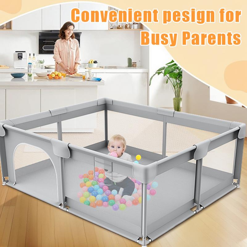 Stainless Steel Tube +PP + Oxford Fabric baby playpen