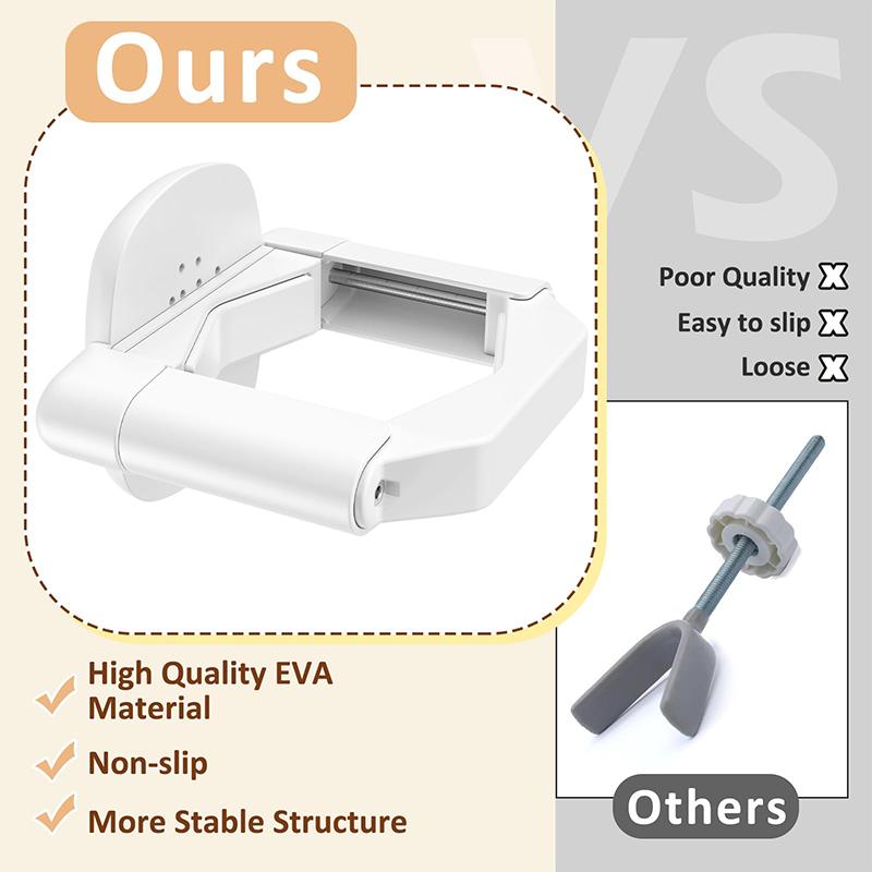 Square 27-Hole Drill-Free Stair Gate Adapter