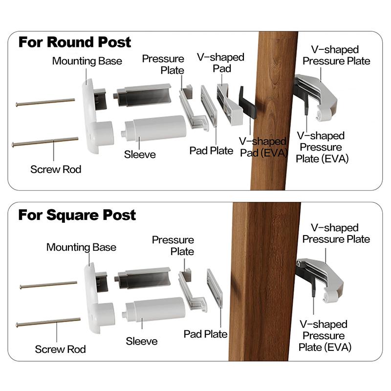 No‑Drill Plastic Banister Adapter