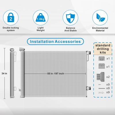 PVC Retractable Mesh Safety Gate