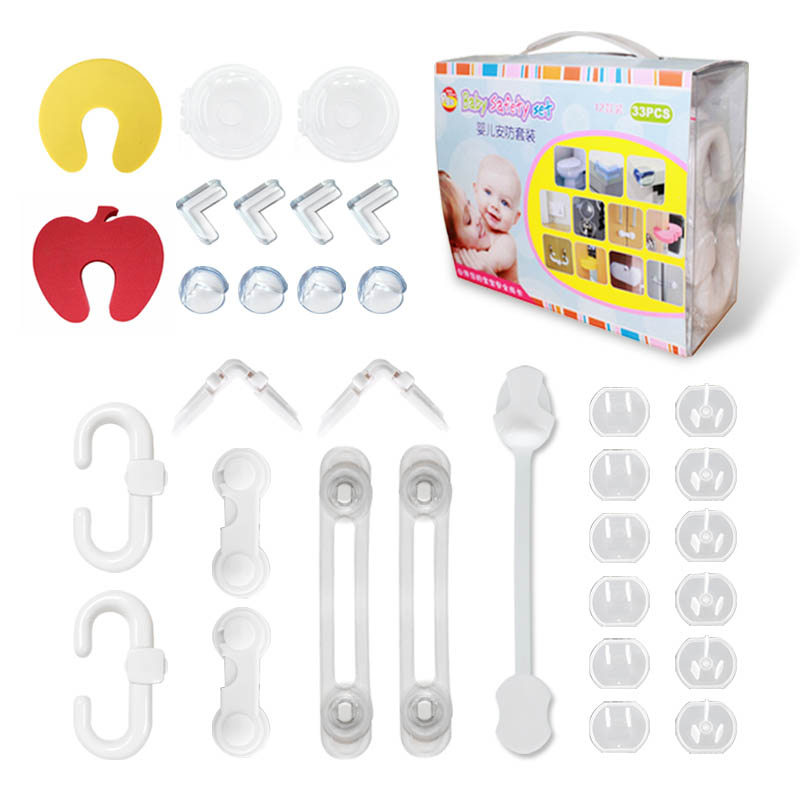 Paquete de 33 kits de seguridad esenciales para bebés personalizados
