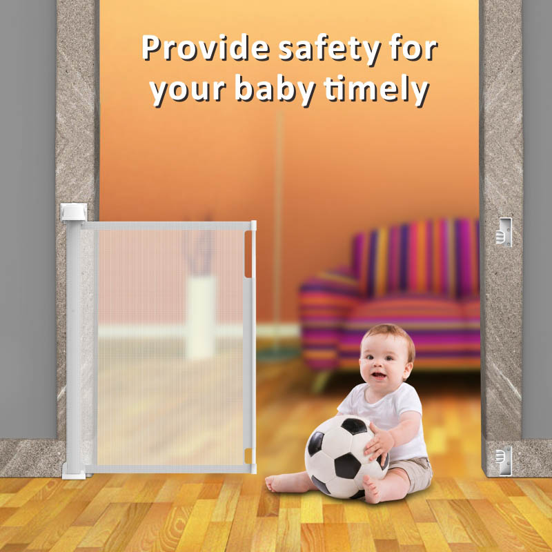 Puertas retráctiles portátiles de seguridad para bebés para escaleras
